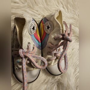 Infants Chuck Taylor All Star Converse Unicorn and Rainbow High tops sz.6